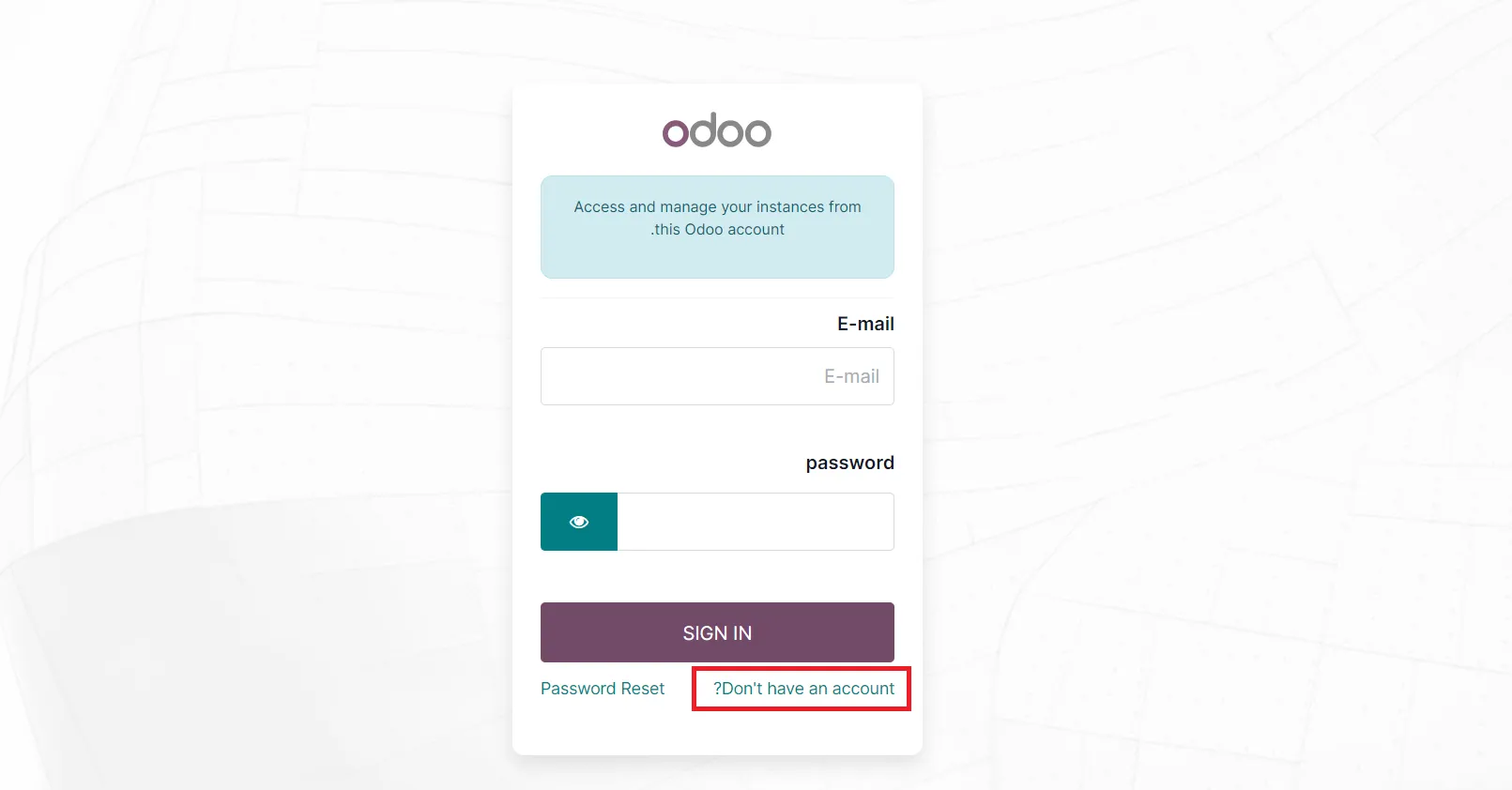 odoo login maroc